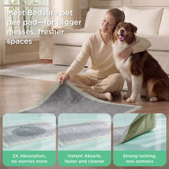 Bedsure Tapis Pipi Chien Charbon Actif : neutralise les odeurs efficacement