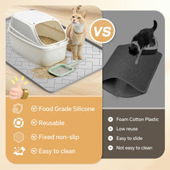 Tapis Beenxmyy Litière Imperméable se nettoie facilement et empêche les fuites.