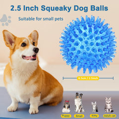 Beieverluck: balle spikey 2,5 pouces avec cri doux pour chien.