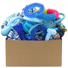 Beiker lot 20 jouets chiot bleu, divertissants et sûrs pour l'éveil
