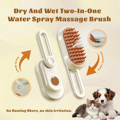 belieonu brosse vapeur chat système 3 en 1 pour nettoyage et massage.