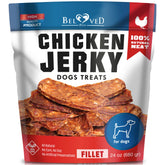 Friandises Beloved Pets au poulet séché, récompense durable pour chien.