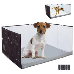 Bencacawinstyle bac-litiere-chien-murs-hauts: réduit les éclaboussures au sol.