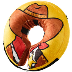 BENCMATE collier gonflable confort Cowboy, vue frontale, sans bloquer la vision.