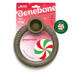 Benebone Peppermint Ring édition Noël, parfum menthe, cadeau stimulant pour chien
