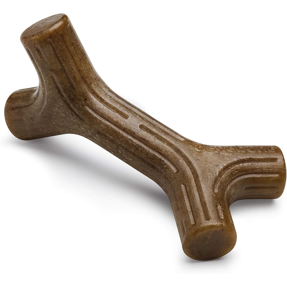 Benebone Bacon Stick Petit – prise facile et morsure durable pour chiens actifs.