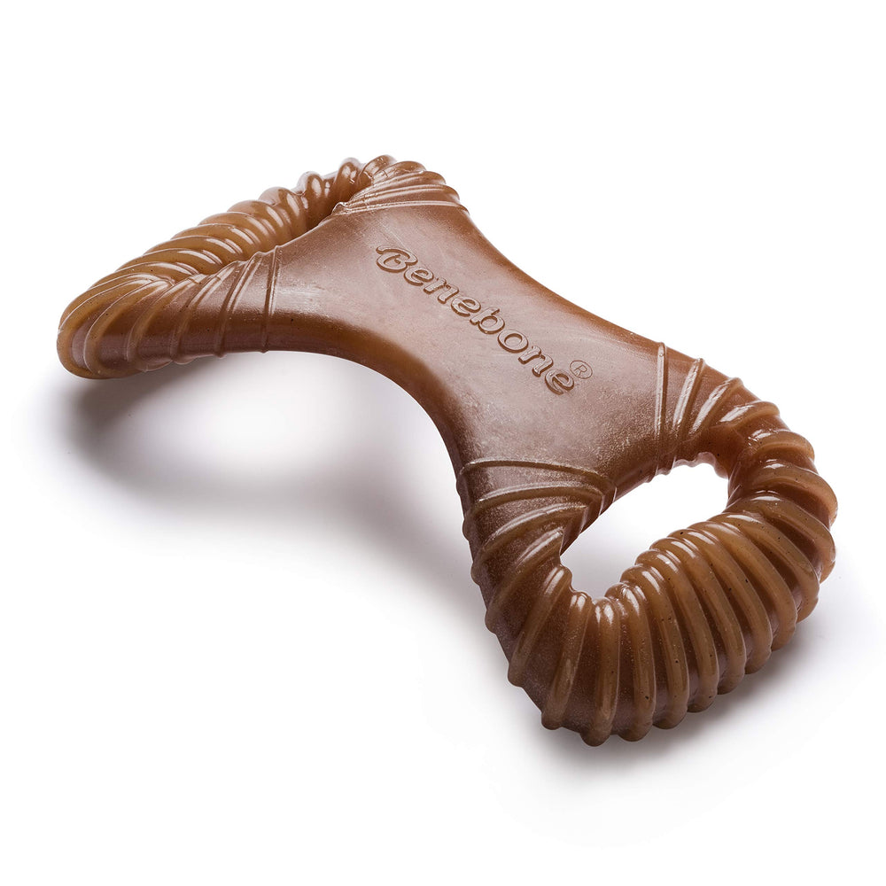 Benebone jouet dentaire durable avec goût cacahuète pour chiens robustes