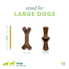 Benebone Maplestick: bois d érable réel pour goût naturel et morsure durable.