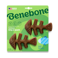 Benebone Tiny 2-Pack Poisson réel arôme: goût authentique pour stimuler les jeux