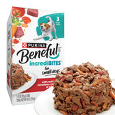 Purina Beneful IncrediBites, boite-3oz : bouchées adaptées aux petites races, faciles à servir.