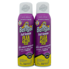 Bengal pack de deux aérosols 16 oz pour une protection longue durée contre les puces et tiques.