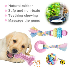 BENSEAO balle coton pour chiots, offre une mastication douce et sûre.