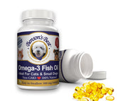 Benson's Best Omega-3: bouteille et étiquette, soutien potentiel du pelage et de la peau.