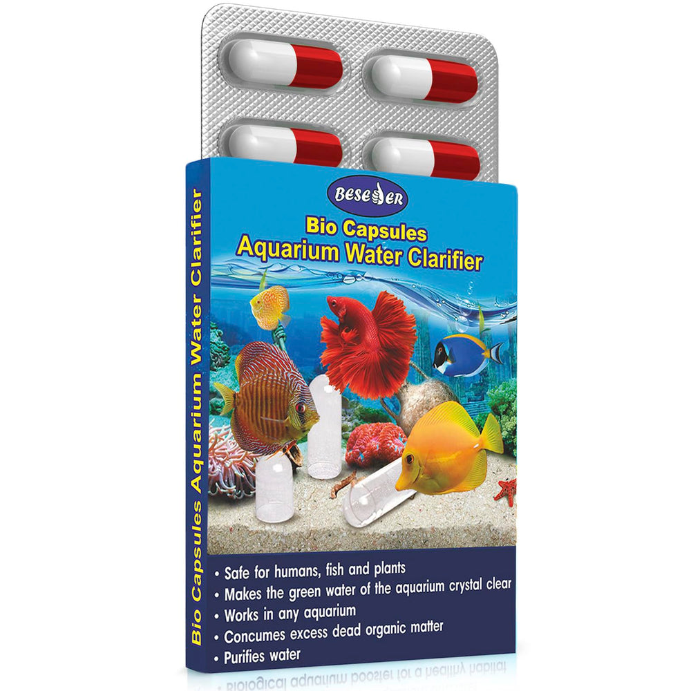 Beseder Bio Capsules nettoyant eau bac poisson : eau plus limpide et habitat sain