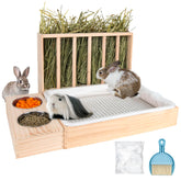 BESNEW distributeur de foin pour lapin, accès simple et nettoyage rapide.