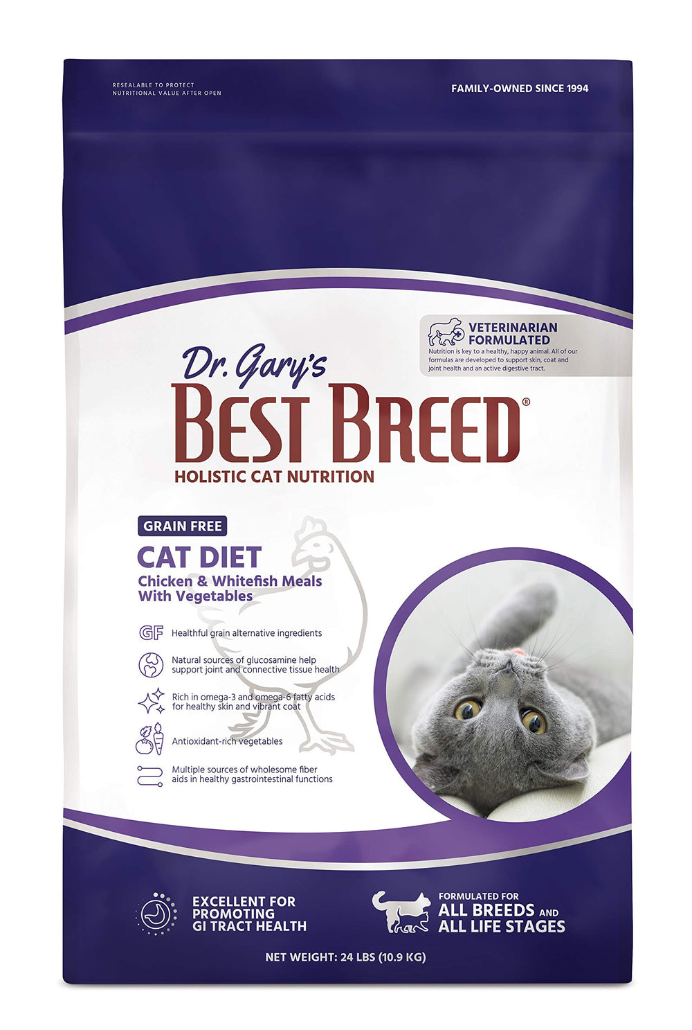Best Breed chat croquettes sans céréales dans un sac, soutien potentiel à la digestion