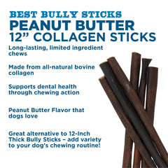 Best Bully Sticks - baton-collagène pour tout chien, soutien potentiel des articulations.