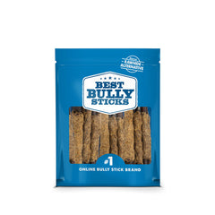 Best Bully Sticks collagène enveloppant boeuf 6 pouces – mastication naturelle