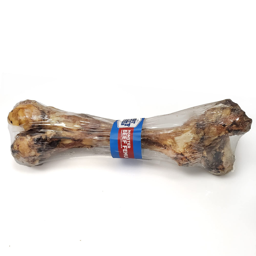 Best Bully Sticks Meaty Monster Jumbo Bone, os durable, parfait pour grandes races en mastication prolongée.