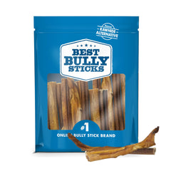 Best Bully Sticks, os sans odeur, 4-8 pouces, friandise naturelle pour chiens.