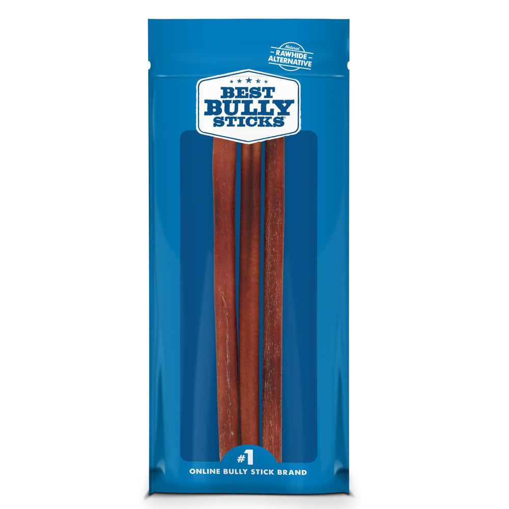 Best Bully Sticks: paquet de 12 pouces pour chiens, récompense protéinée naturelle.