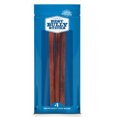 Best Bully Sticks: paquet de 12 pouces pour chiens, récompense protéinée naturelle.