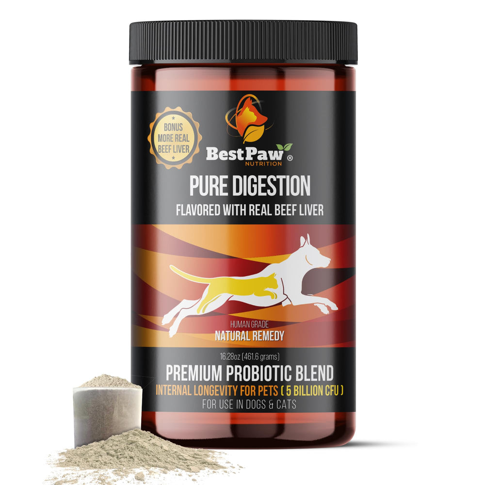 Best Paw Nutrition – Probiotiques en bouteille pour digestion équilibrée canine et féline