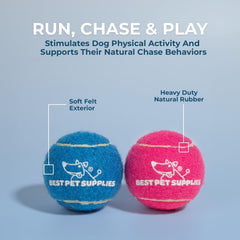 Balle Best Pet Supplies pour lancer, idéale pour exercices en extérieur.