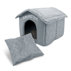 Best Pet Supplies Cabane chat couverte et oreiller amovible pour intimité.