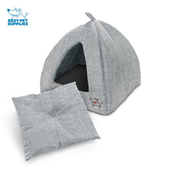 Cave chat matelas amovible Best Pet Supplies, facile à laver.