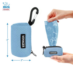 Distributeur compact bleu Best Pet Supplies pour sacs à crottes lors des sorties