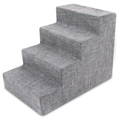 Best Pet Supplies escaliers-chien-mousse-4-etapes-18-pouces: accès facile au canapé.