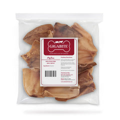 Best Pet Supplies GigaBite: oreilles de porc entières pour chiens actifs, mastication naturelle.
