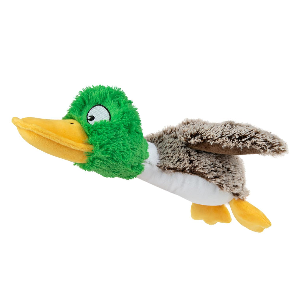 Best Pet Supplies, jouet canard gris interactif, stimule le jeu et la mastication.