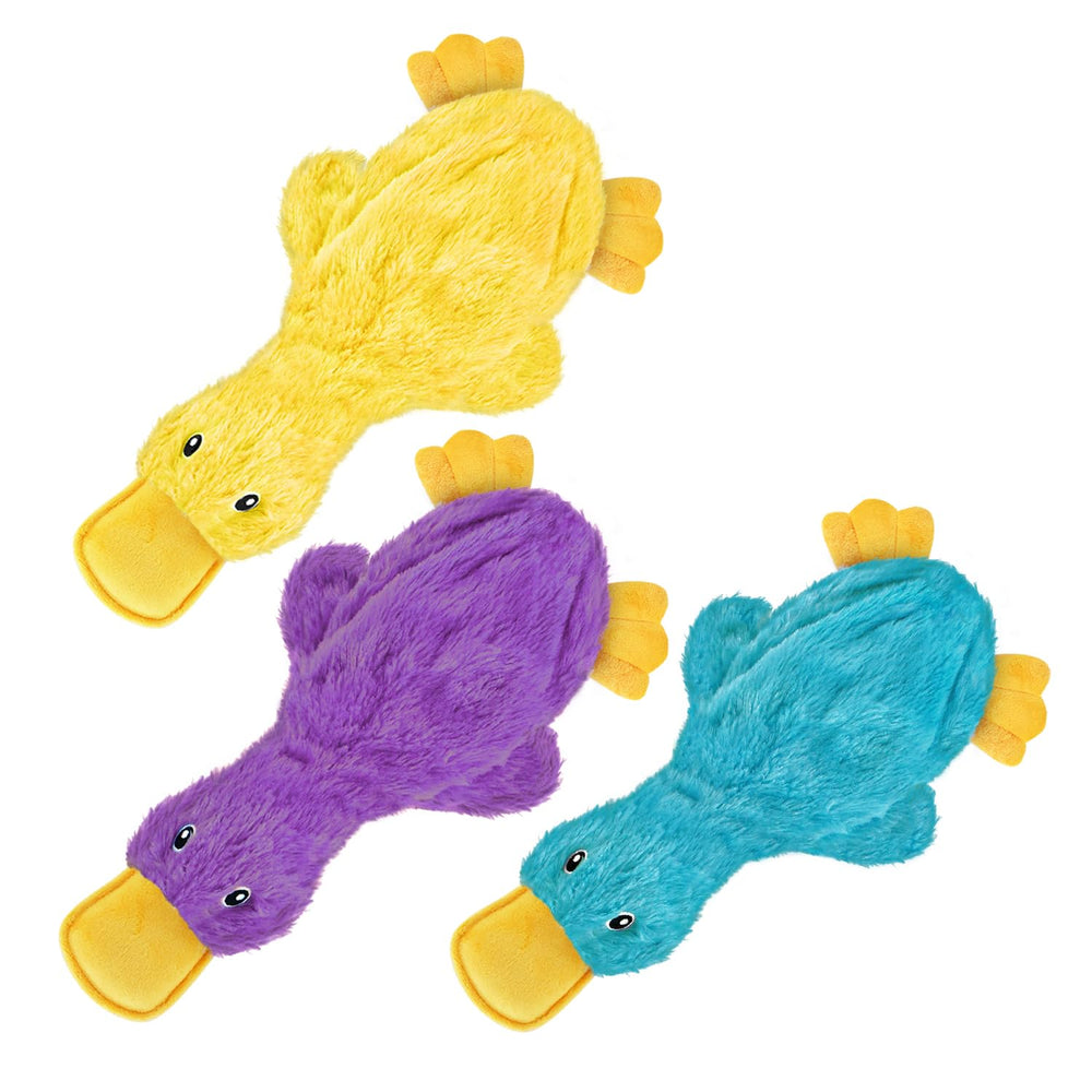 Best Pet Supplies jouet-chien-crissant-canard-jaune: stimulation et jeu interactif pour chien