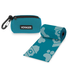 Best Pet Supplies porte-sacs laisse turquoise, pratique pour les promenades propres