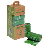 Best Pet Supplies sacs-crottes chien, paquet 150, couleur verte, prêt pour les balades.