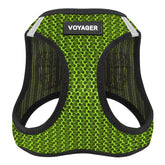 Best Pet Supplies Voyager harnais à enfiler en mesh aérien lime vert pour chiens et chats.