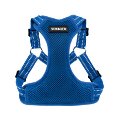 Best Pet Supplies Voyager harnais étape d'entrée bleu royal, mise en place rapide.