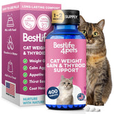 BestLife4Pets Gain Poids Chat: bouteille de pilules inodores favorisant une prise quotidienne.