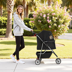BestPet chariot with maille respirante pour ventilation optimale.