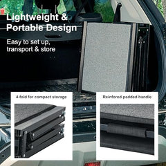 BestVida rampe pliable et portable se range facilement dans le coffre.