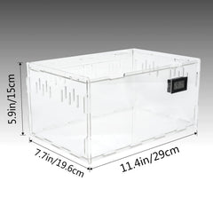 BETAZOOER terrarium transparent, vision claire pour surveiller le comportement.