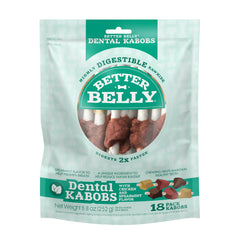 Better Belly Dental Kabobs poulet-menthe, goût apprécié et haleine fraîche.