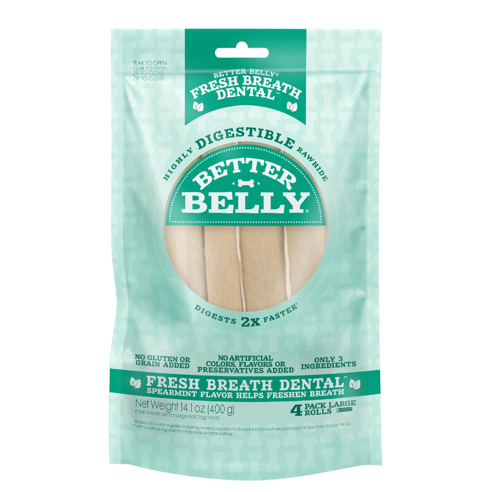 Better Belly rouleaux-dentaires frais pour l’haleine et l’hygiène buccale.