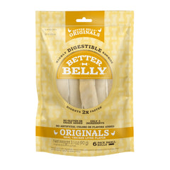 Better Belly rouleaux digestibles au foie de poulet, texture agréable pour chien.