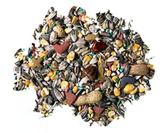Better Bird ingrédients mélange grains, source d'énergie naturelle pour perroquets.