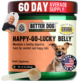 Better Dog Supplements par Cesar Millan – bouteille-poudre, soutien digestif doux pour chiens.