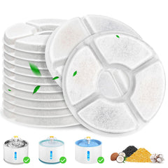 Beyolike ensemble de 12 filtres pour fontaine chat, purifie l'eau