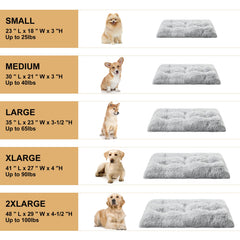 BFPETHOME lit chien grand format 35x23 pouces pour chiens jusqu a 27 kg.